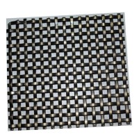 Burnished Brass Flat crimped Wire Grille Diamond Metal Wire Mesh