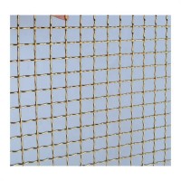 Decorative Copper Clad Steel Wire Screen Crimped Woven Mesh